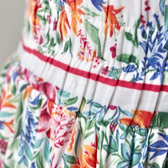 Rachel Zoe White Multicolor Floral Fairy Whimsical Mini Skirt Extra Small - Picture 2 of 4